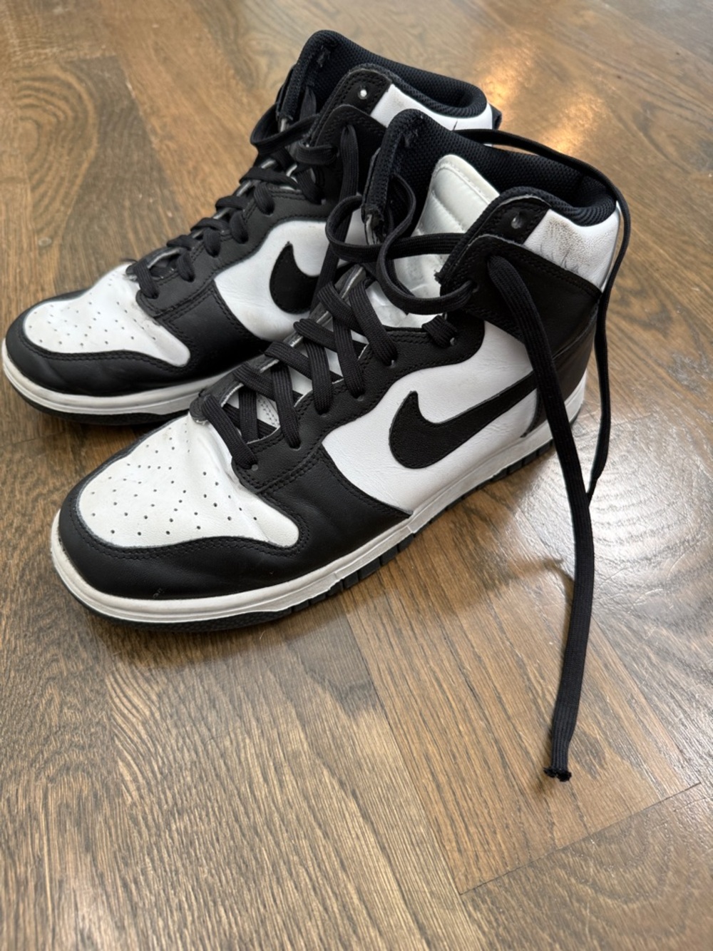 Nike Black and White High-Top Sneakers